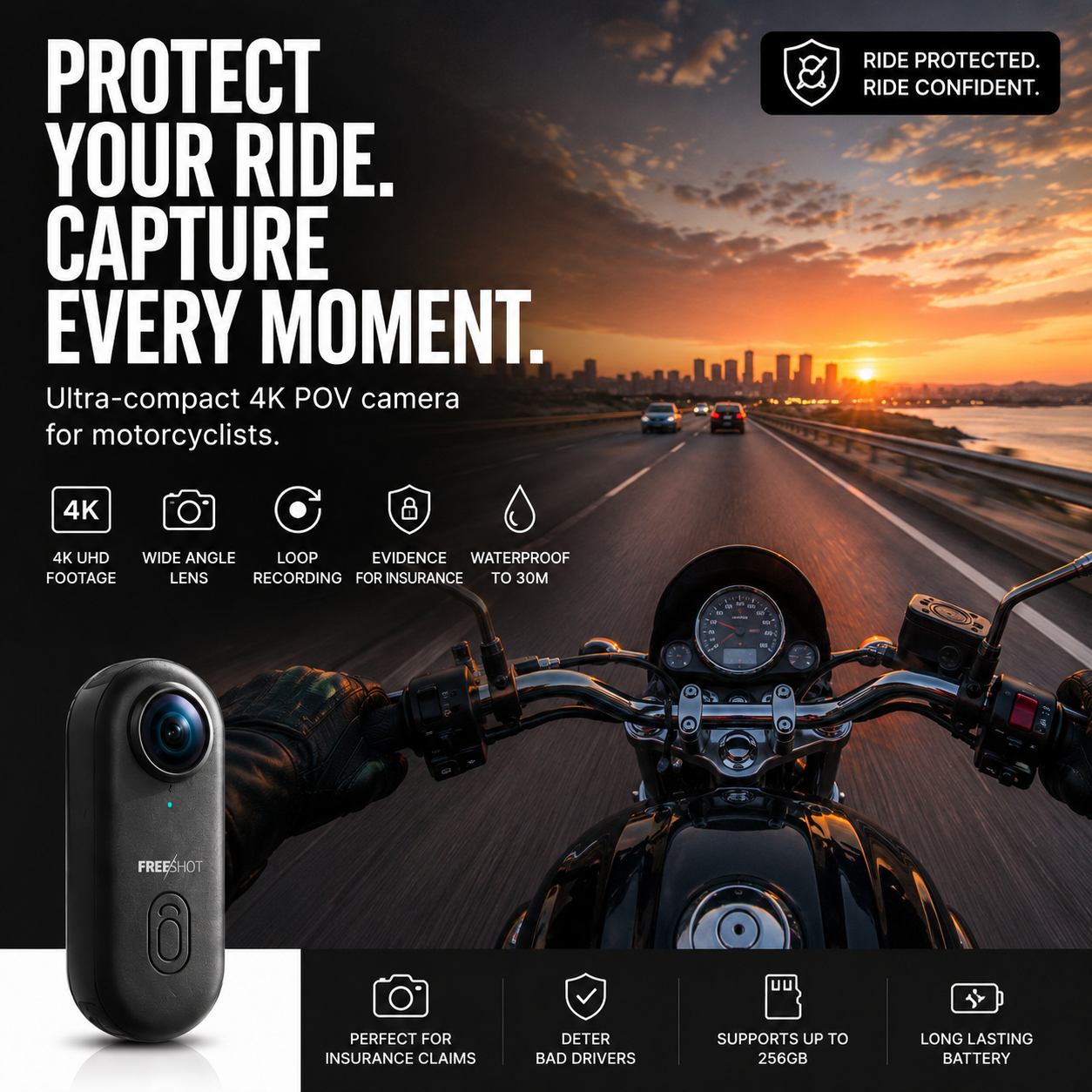 Freeshot™ - 4K Wearable Camera